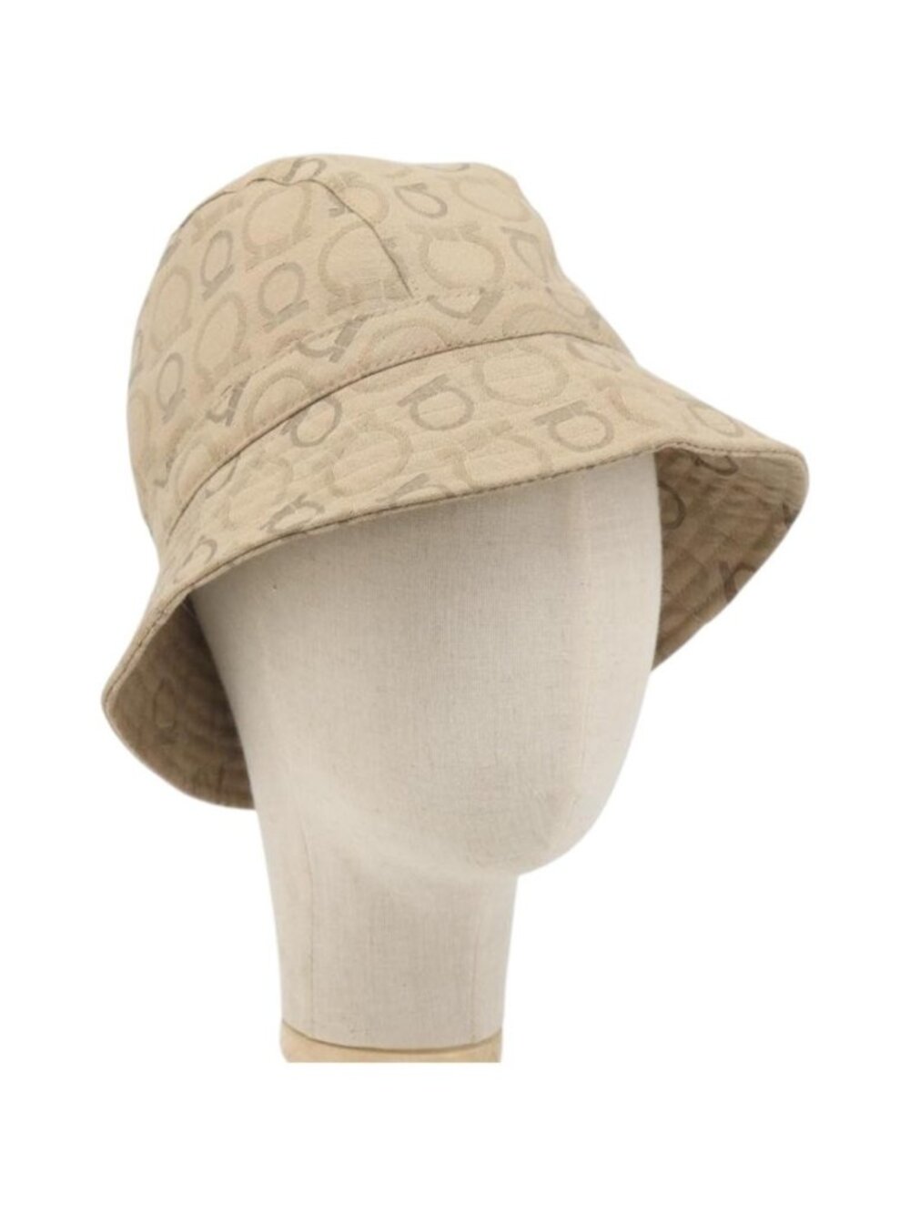 Salvatore Ferragamo Gancini Bucket Hat Canvas Beige